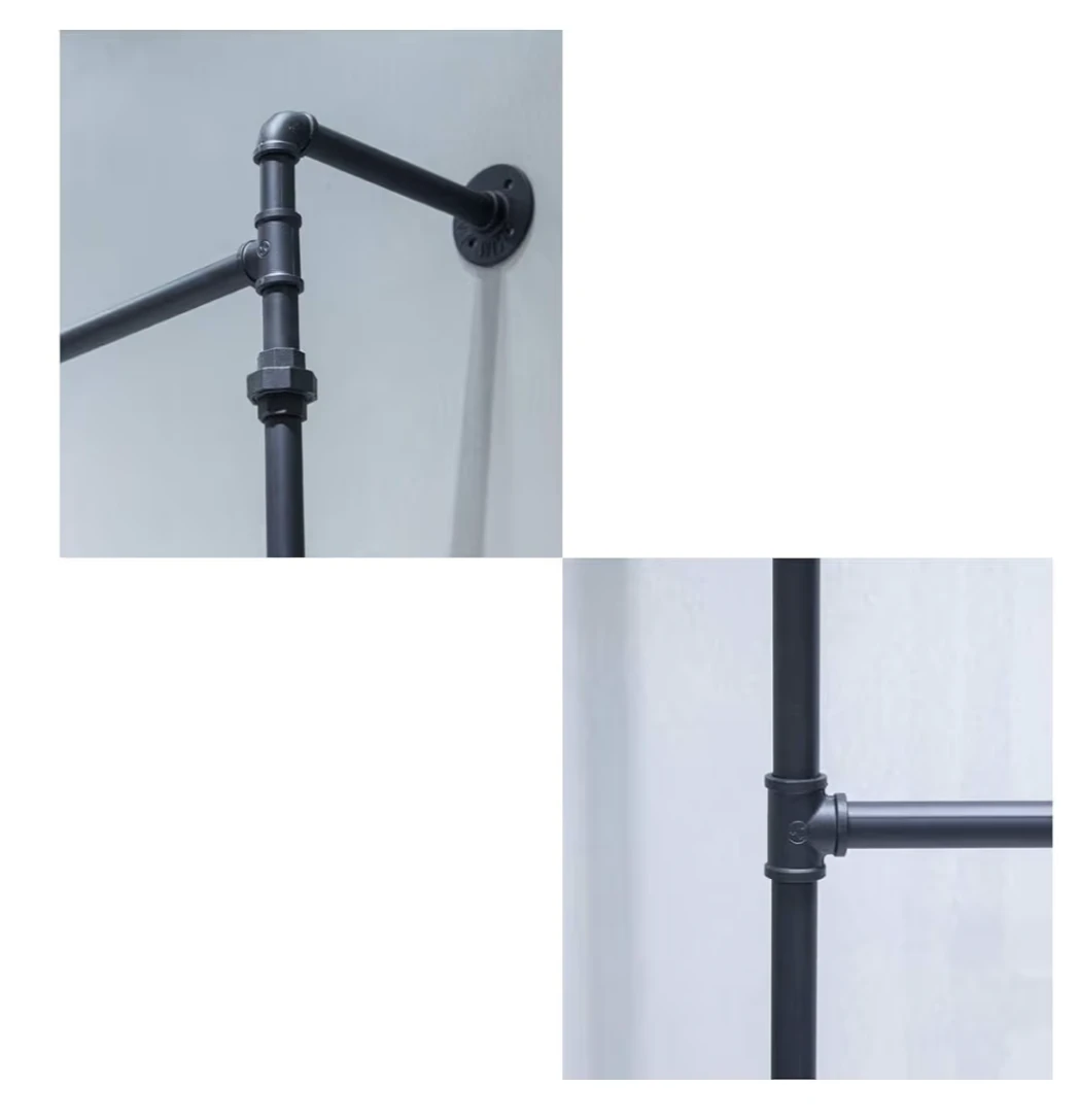Industrial Pipe Garment Rack - Black - photo 3