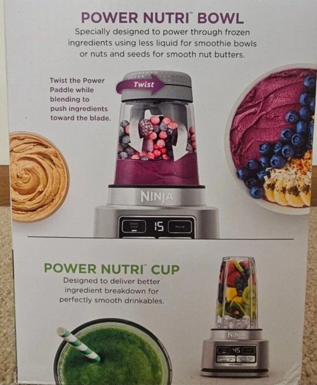 NINJA Foodi POWER NUTRI DUO Auto-iQ 1200 Peak Watts - photo 4