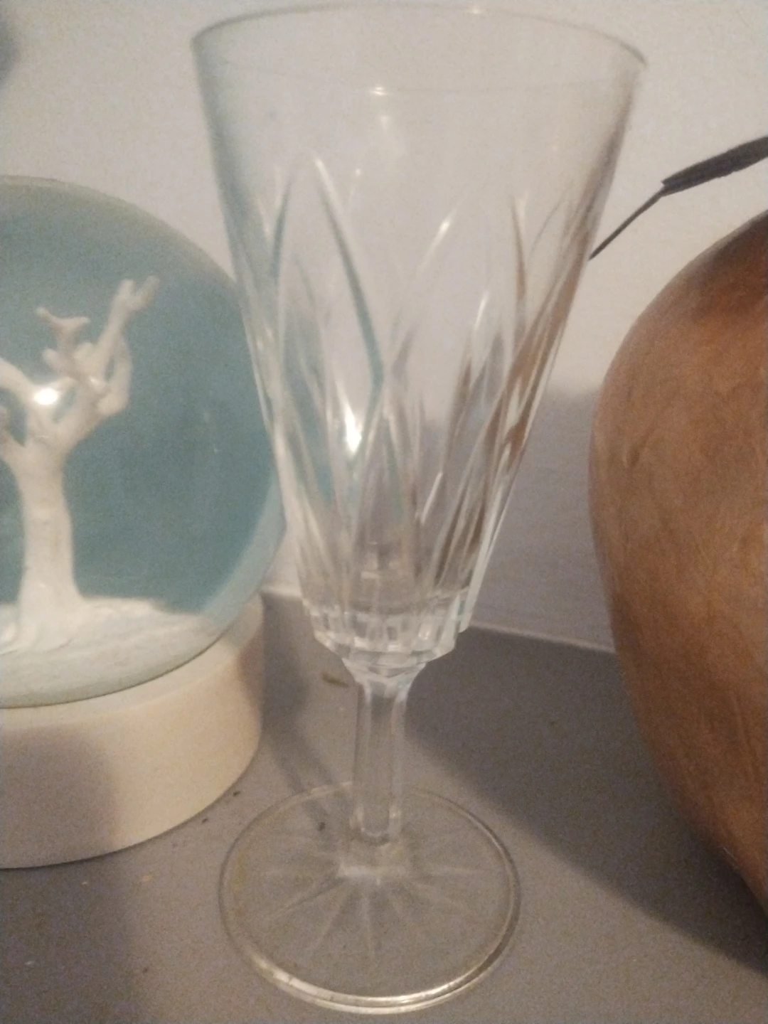 Crystal Cut Glass Wine Goblet