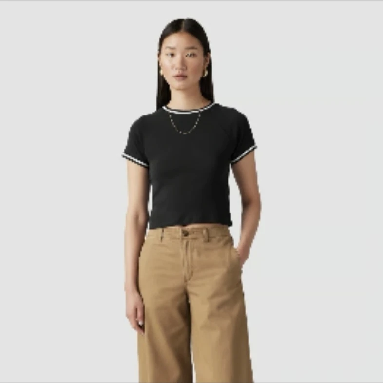 Levi's Black Crew Neck T-Shirt XS - photo 2