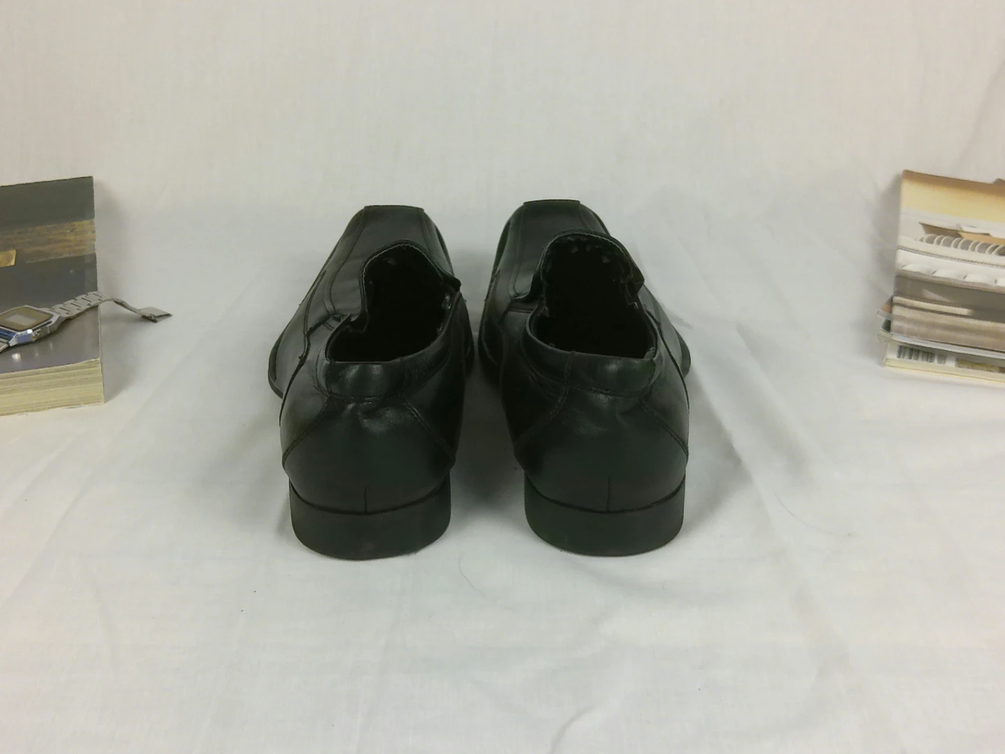 Aldo Men’s Black Leather Slip on Dress Shoes - photo 5
