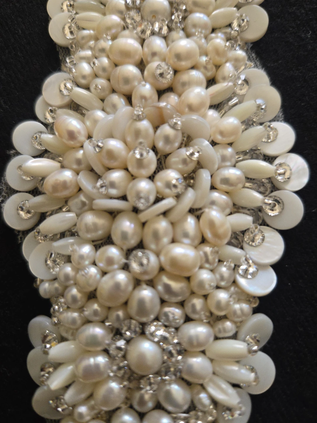 Pearl and Rhinestone Embellishment Applique - photo 2