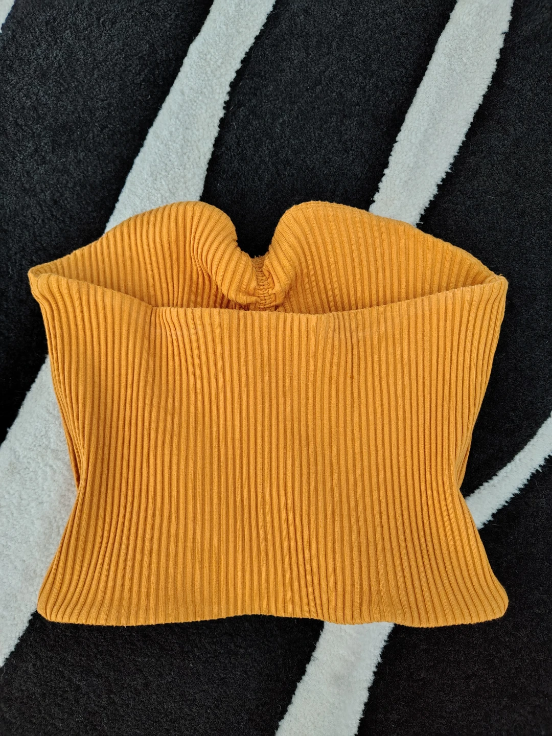 Wilfred Ribbed Bandeau Top - Orange - photo 3
