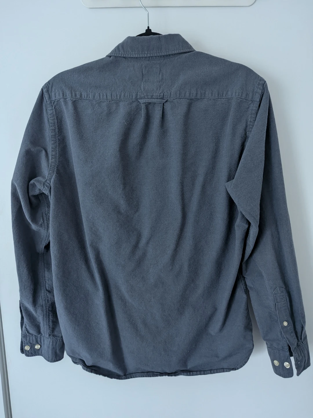 H&M LOGG Regular Fit Button-Up Shirt - Blue Denim - Size S - photo 3