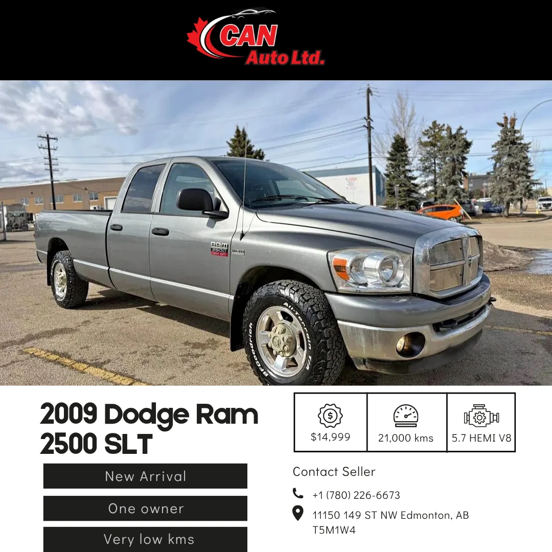 2009 Dodge RAM 2500 SLT 2WD ONLY 21,566 KM
