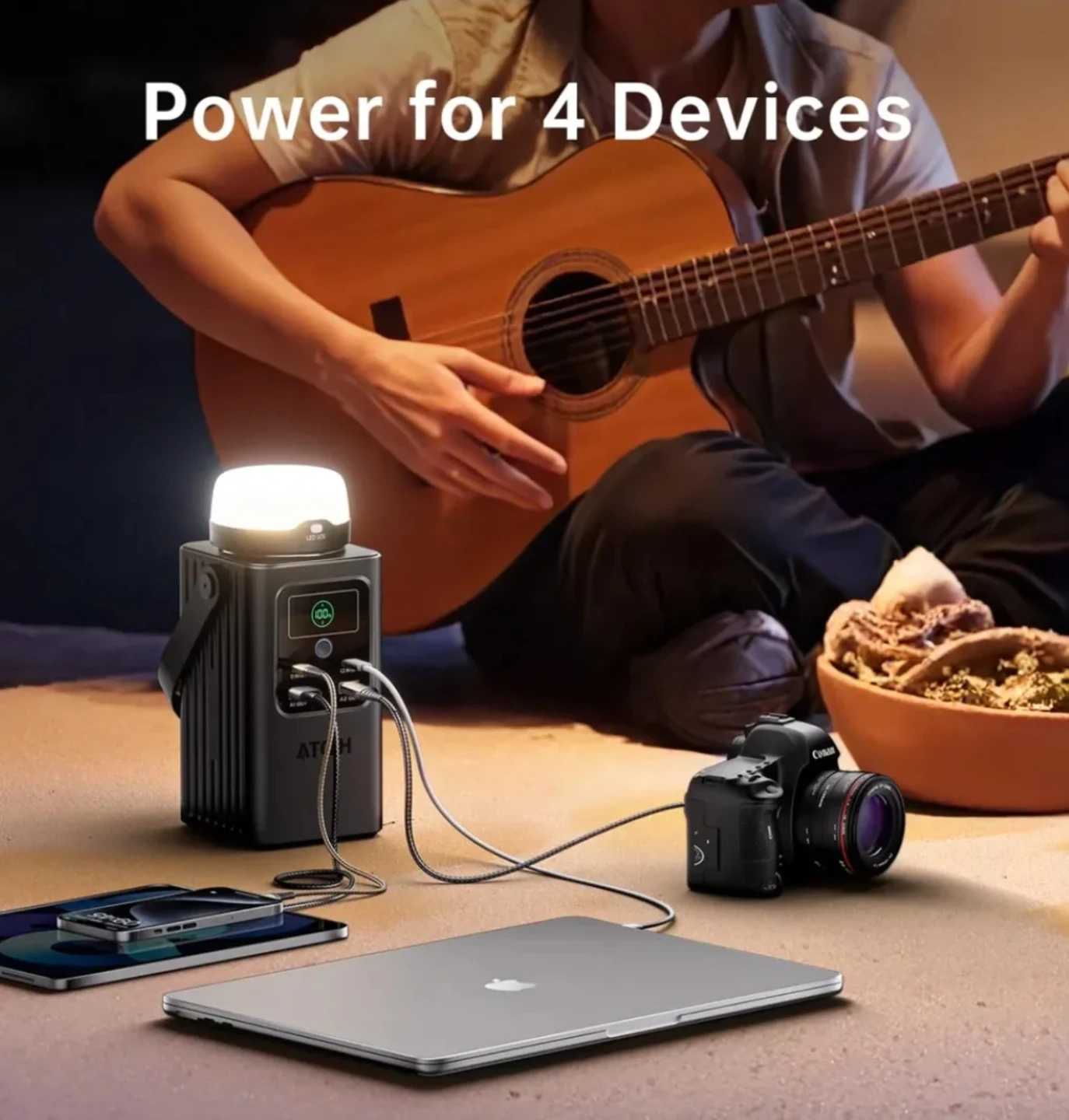 Portable Power Station with LED Lantern 62,000mAh - photo 2