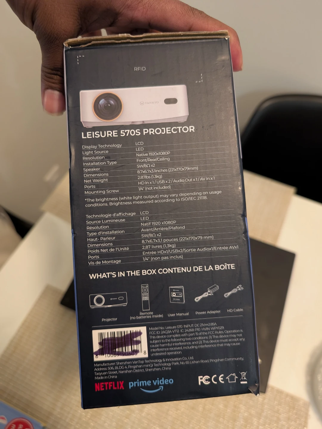VANKYO LEISURE 570S Projector 1080P FHD - photo 2