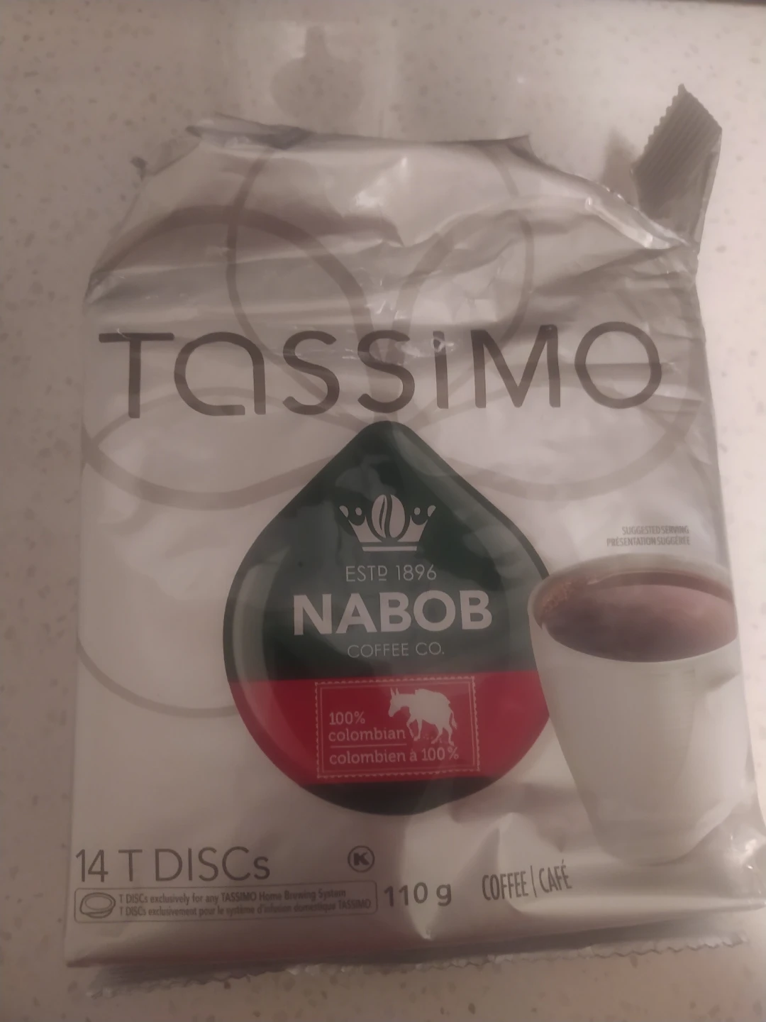 🌱Nabob 100% Colombian Coffee Tassimo T-Discs