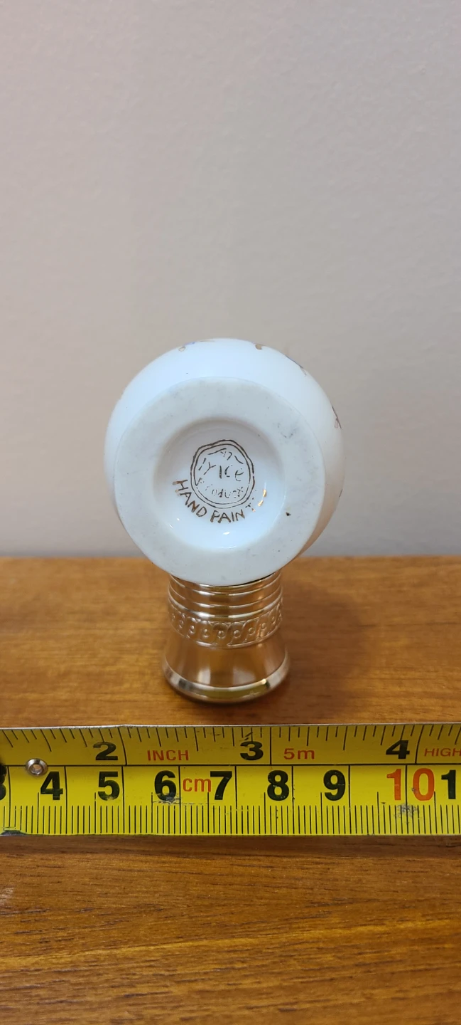 Vintage Hand Painted Porcelain Perfume Bottle - photo 4