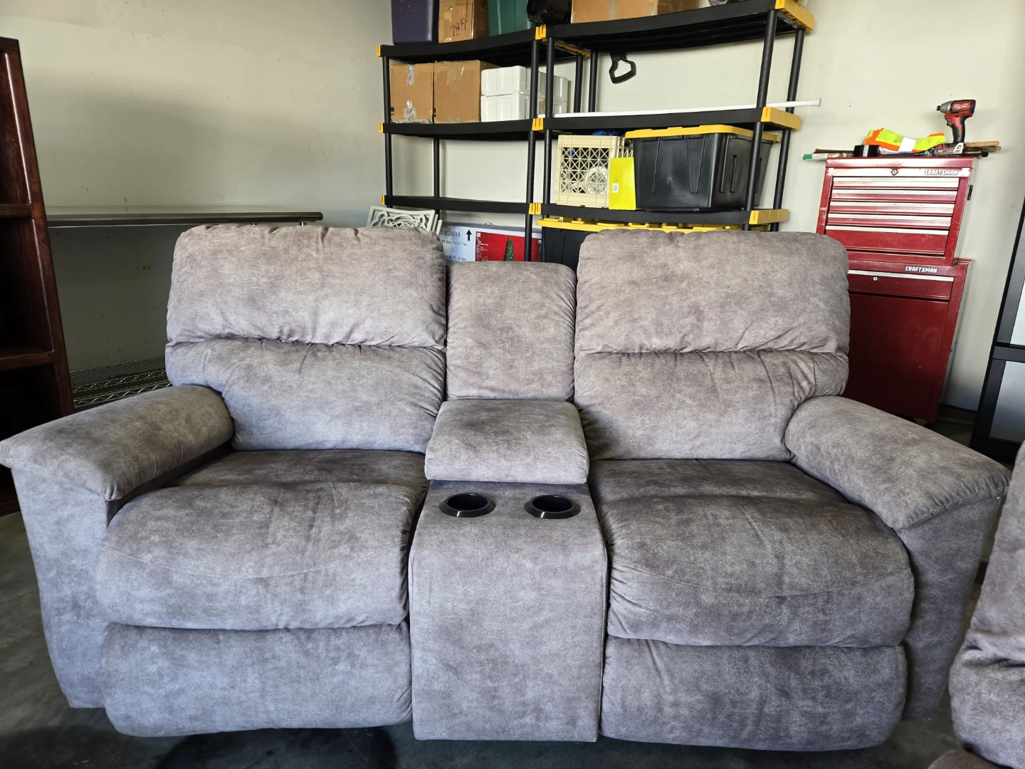 Lazyboy Recliner Sofa and loveseat with Cup Holders - photo 2
