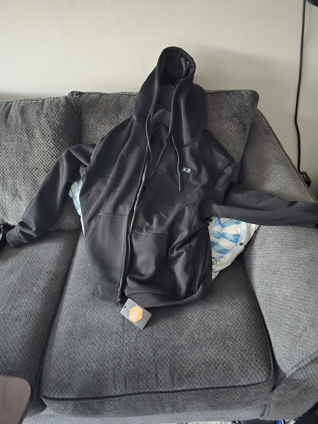 Black Heated Hoodie with Dual Zone Heating - photo 5