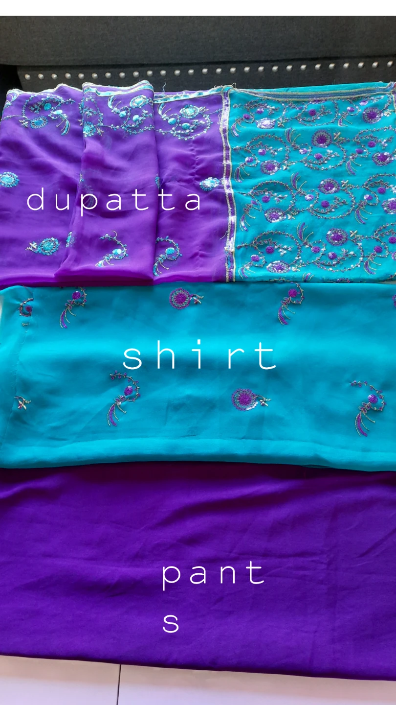 3 pcs unstitch Dupatta,Shirt,Pants - photo 4