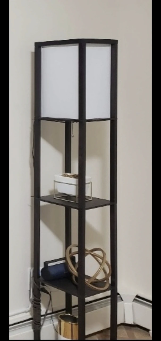 Floor Lamp with Shelves