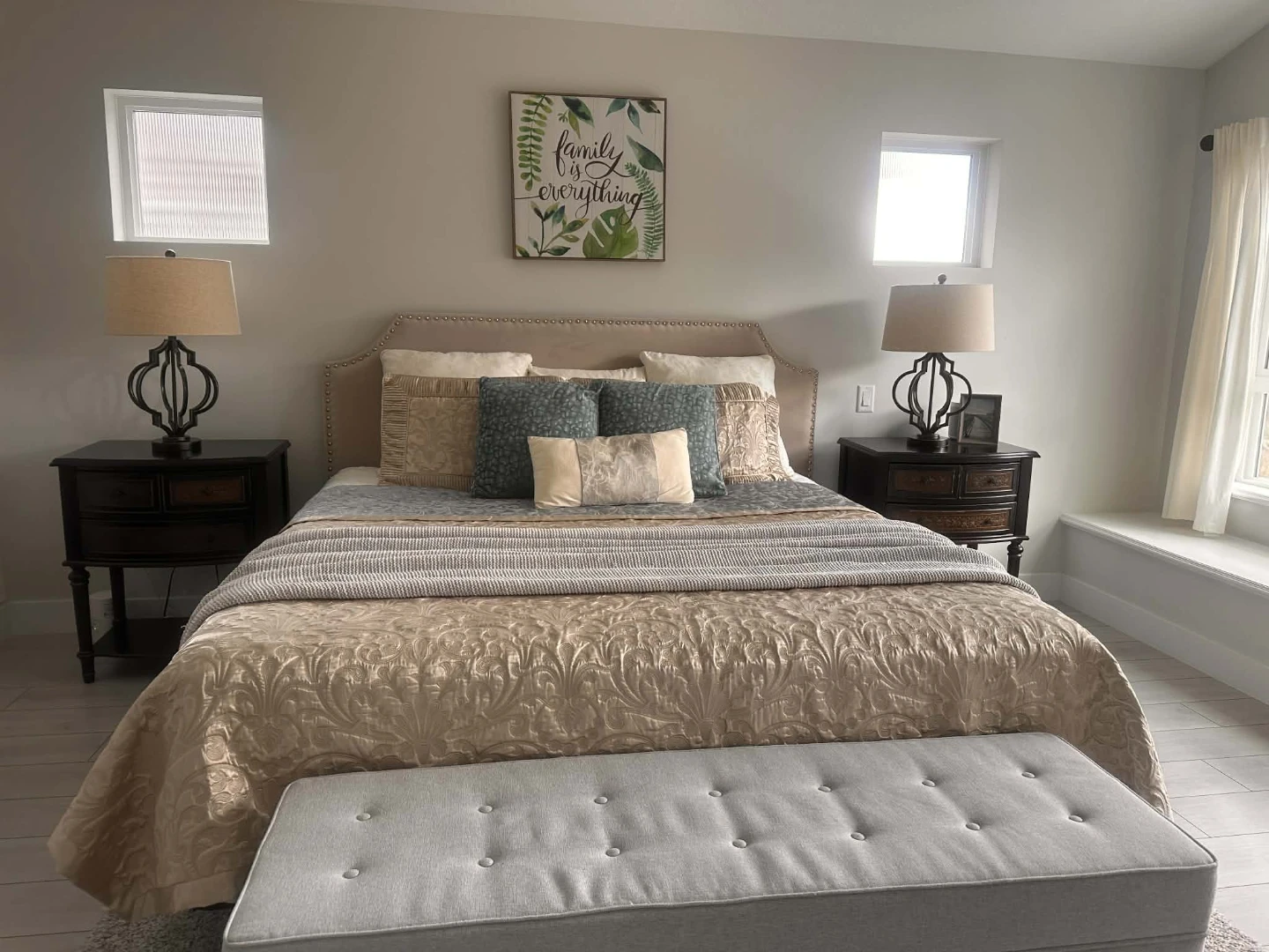 King size bedframe, box springs and Stearns & Foster Mattress - photo 3