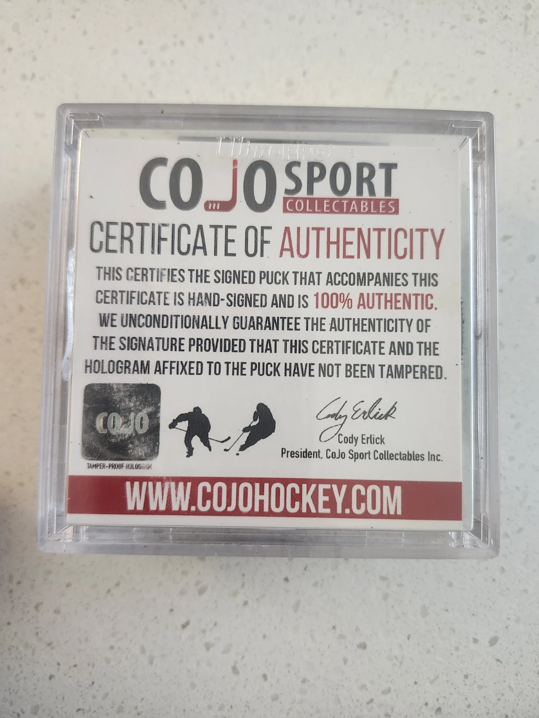 Adam Oates Signed St. Louis Blues Puck - photo 3