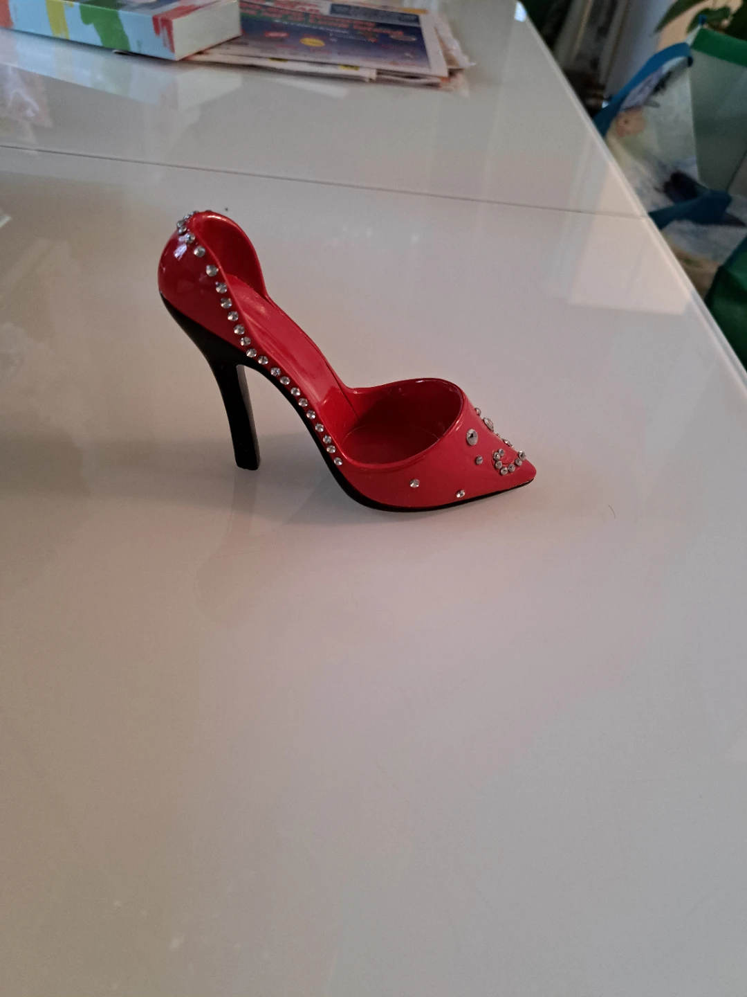 Red Stiletto Shoe Trinket Dish - photo 2