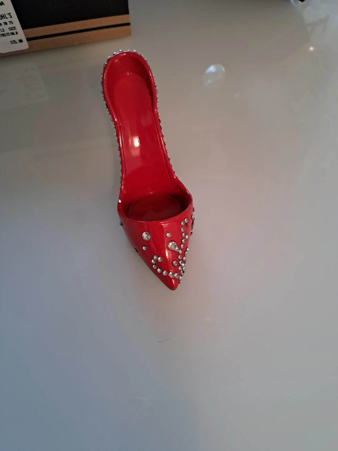 Red Stiletto Shoe Trinket Dish - photo 3