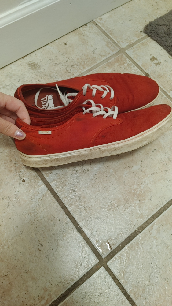 Men's Red Vans Sneakers size 11 - photo 3