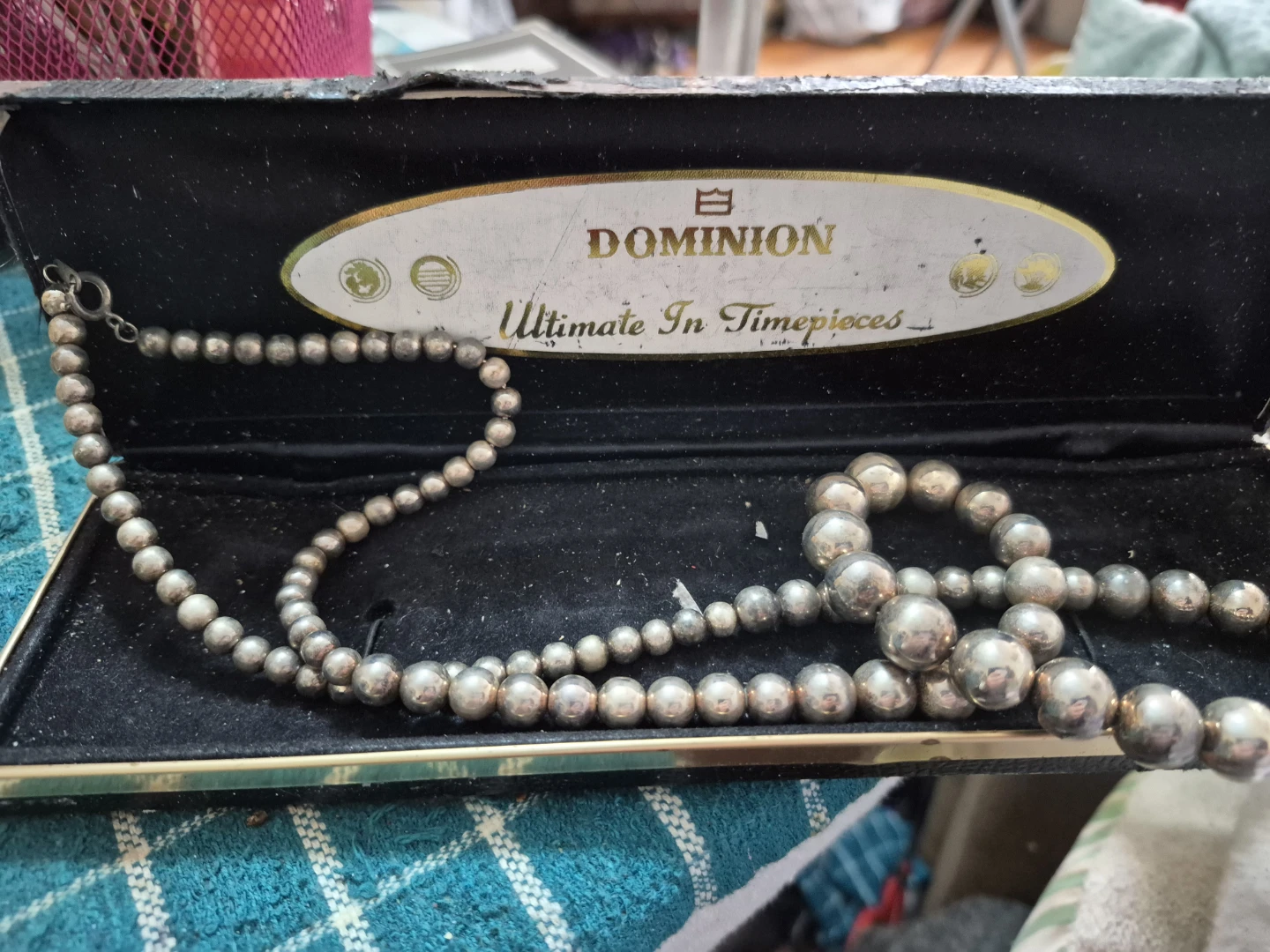 Dominion Silver-Tone Beaded Necklace