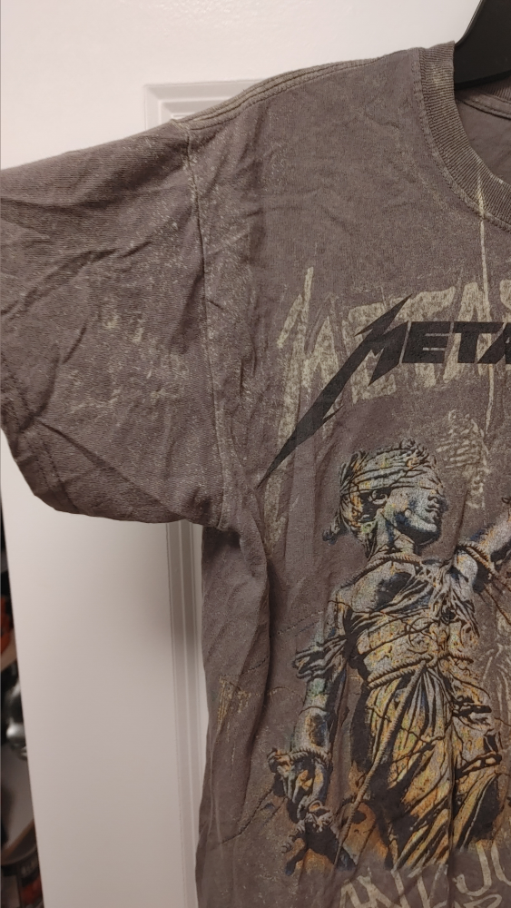 Gildan Metallica ...And Justice For All T-Shirt Medium - photo 2