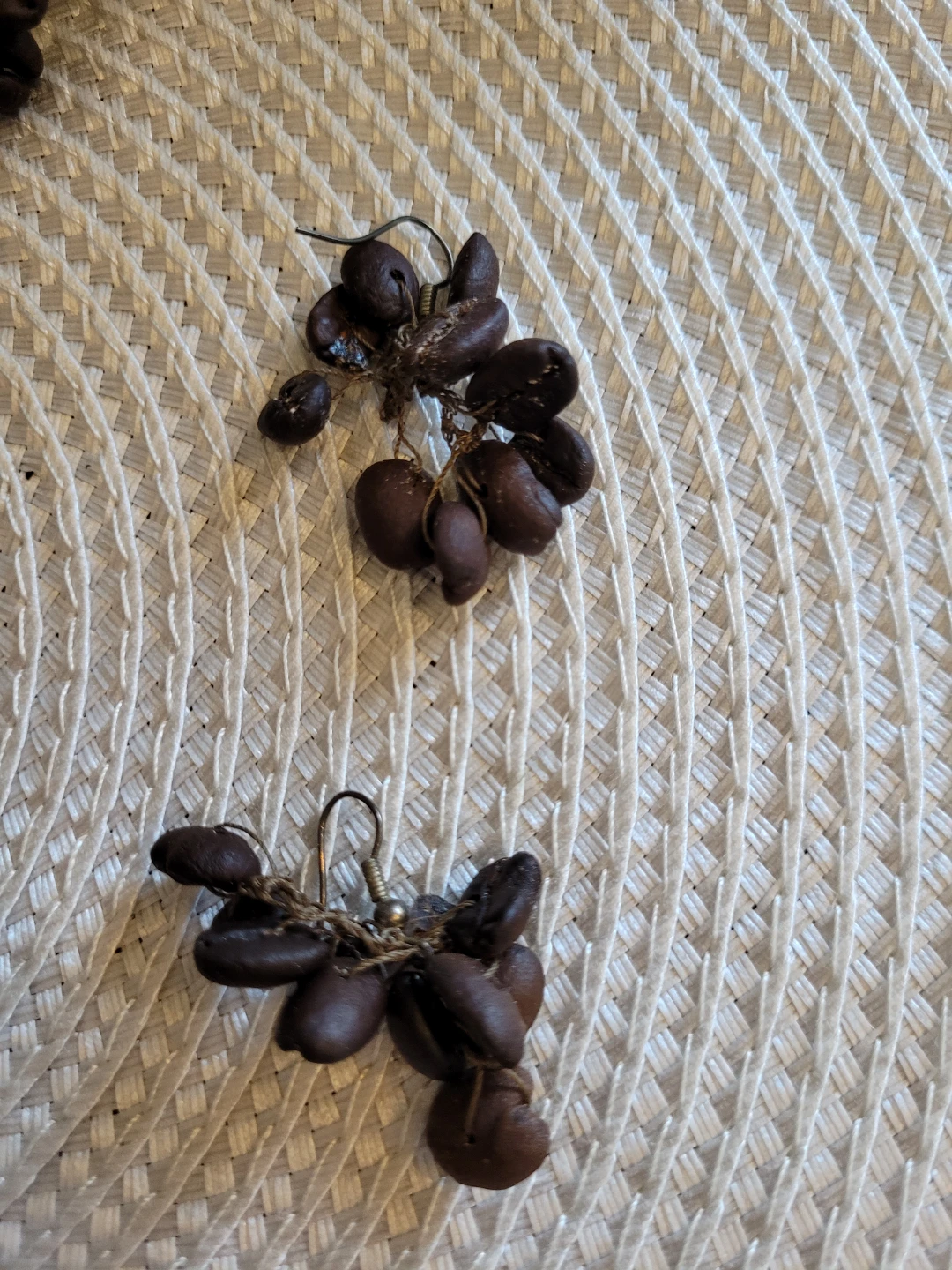 Colombian Coffee Bean Necklace and Earring Set - photo 3