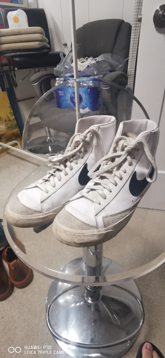 Nike Blazer Mid '77 Vintage White/Green Sneakers - Size 10.5