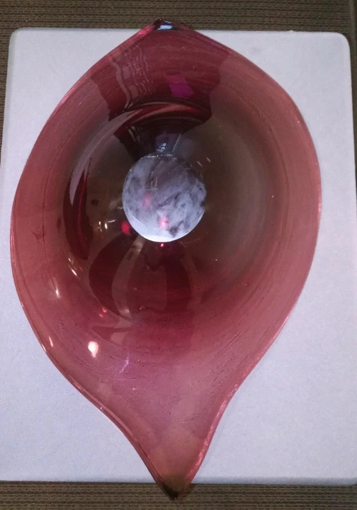 Glass Decorative Amethyst Bowl