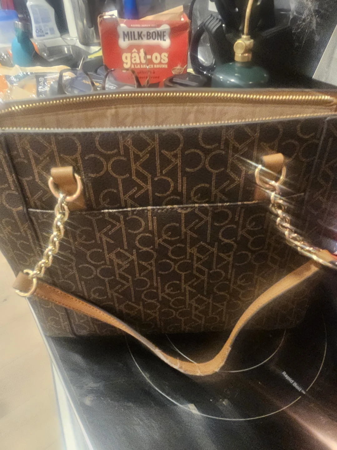 Calvin Klein Monogram Tote Bag