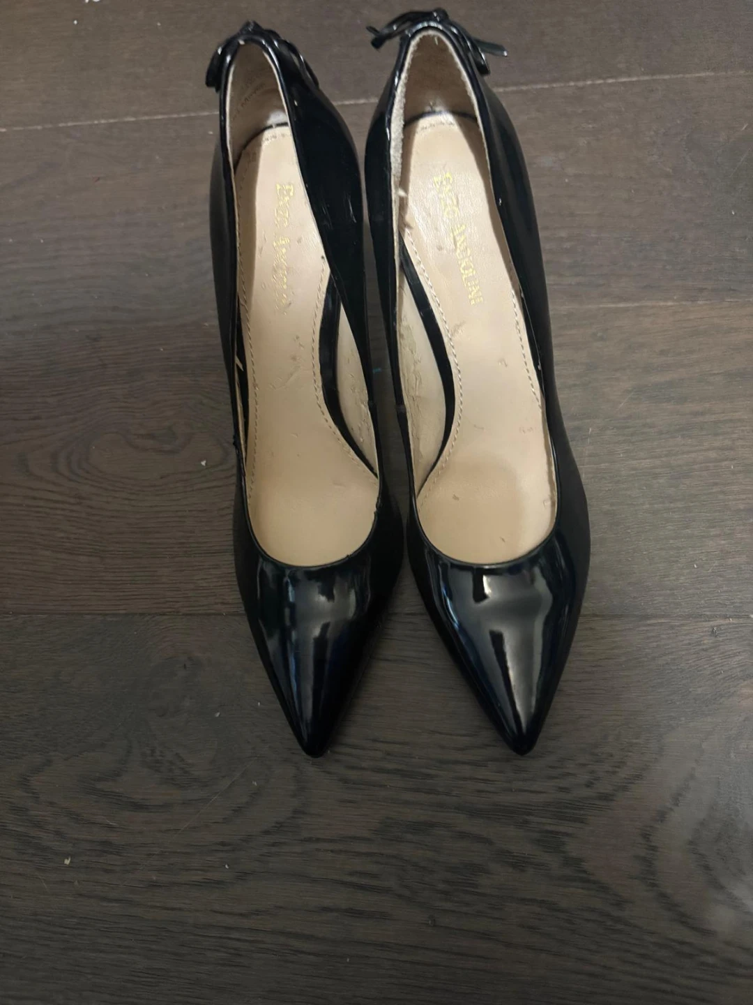 Enzo Angiolini Black Patent Stiletto Heels - Size 8.5M