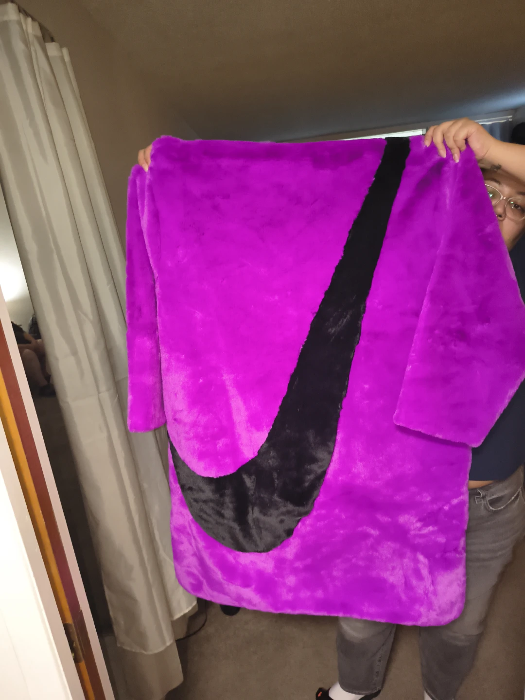 Fuzzy big swoosh 3xl jacket