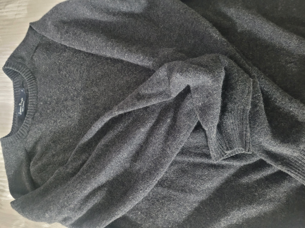 James Pringle 100% Cashmere Sweater - Charcoal Grey - Size M - photo 2