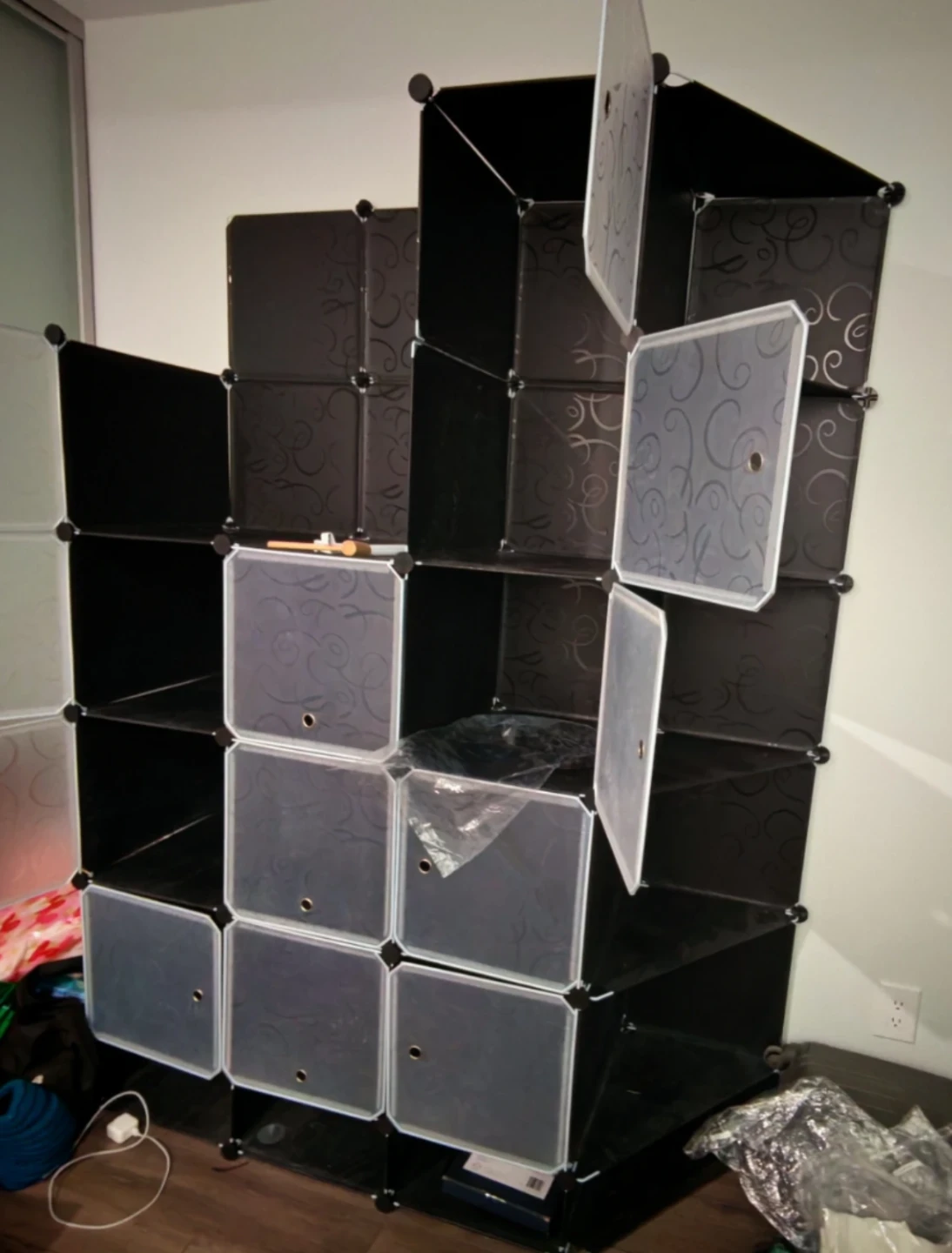 Homcom Cube Storage Organizer Closet W/ Doors - photo 5