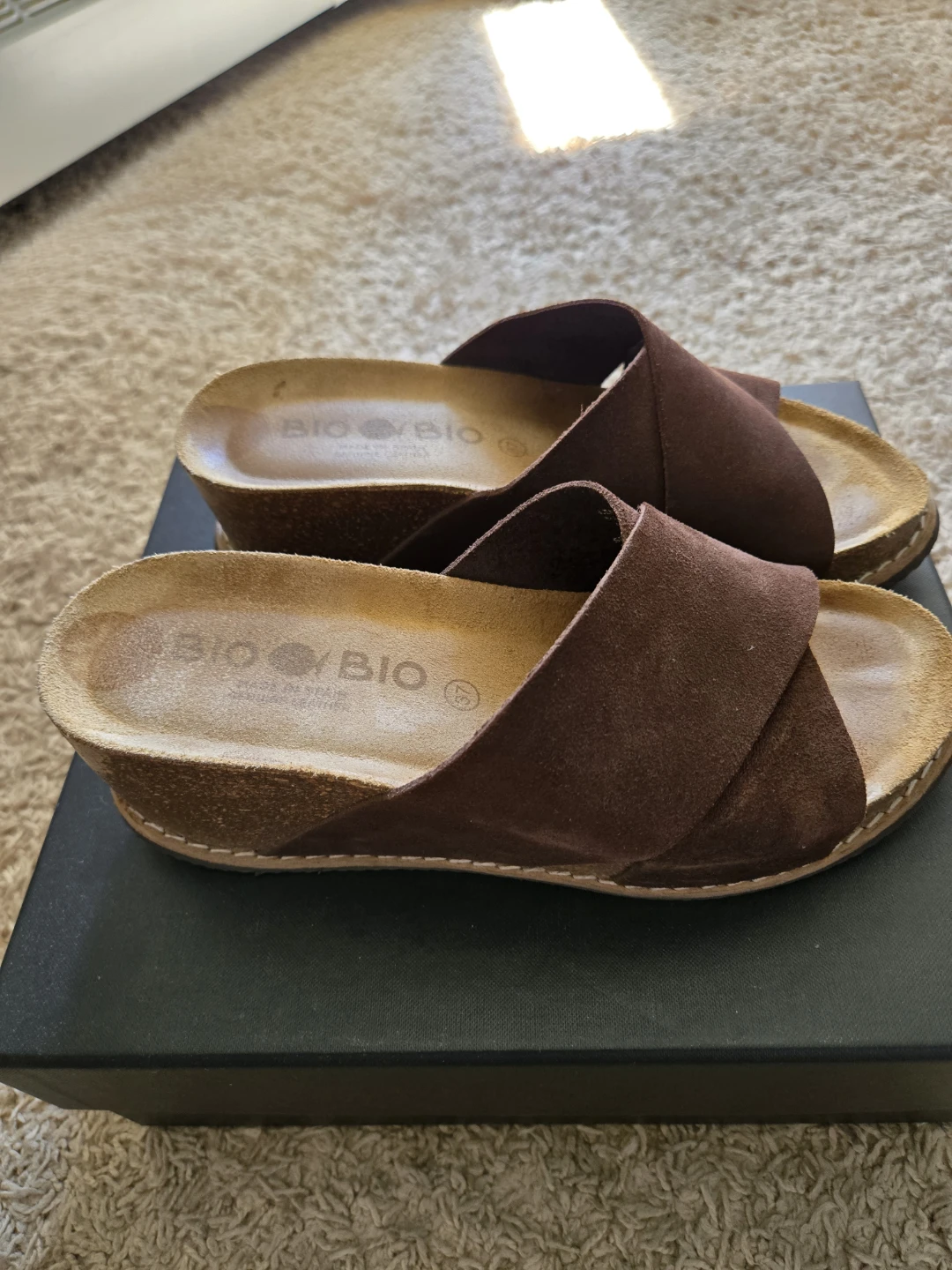 BIO / BIO Wedge Sandals - Brown Suede - Size 37 - photo 2