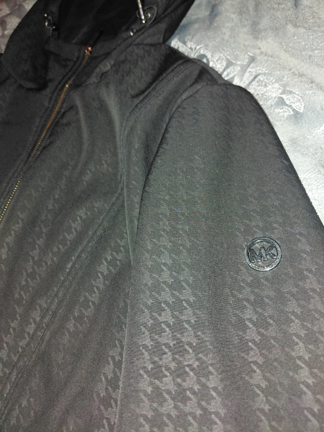 Michael Kors Women's Hooded Jacket - Black - Size L - photo 5