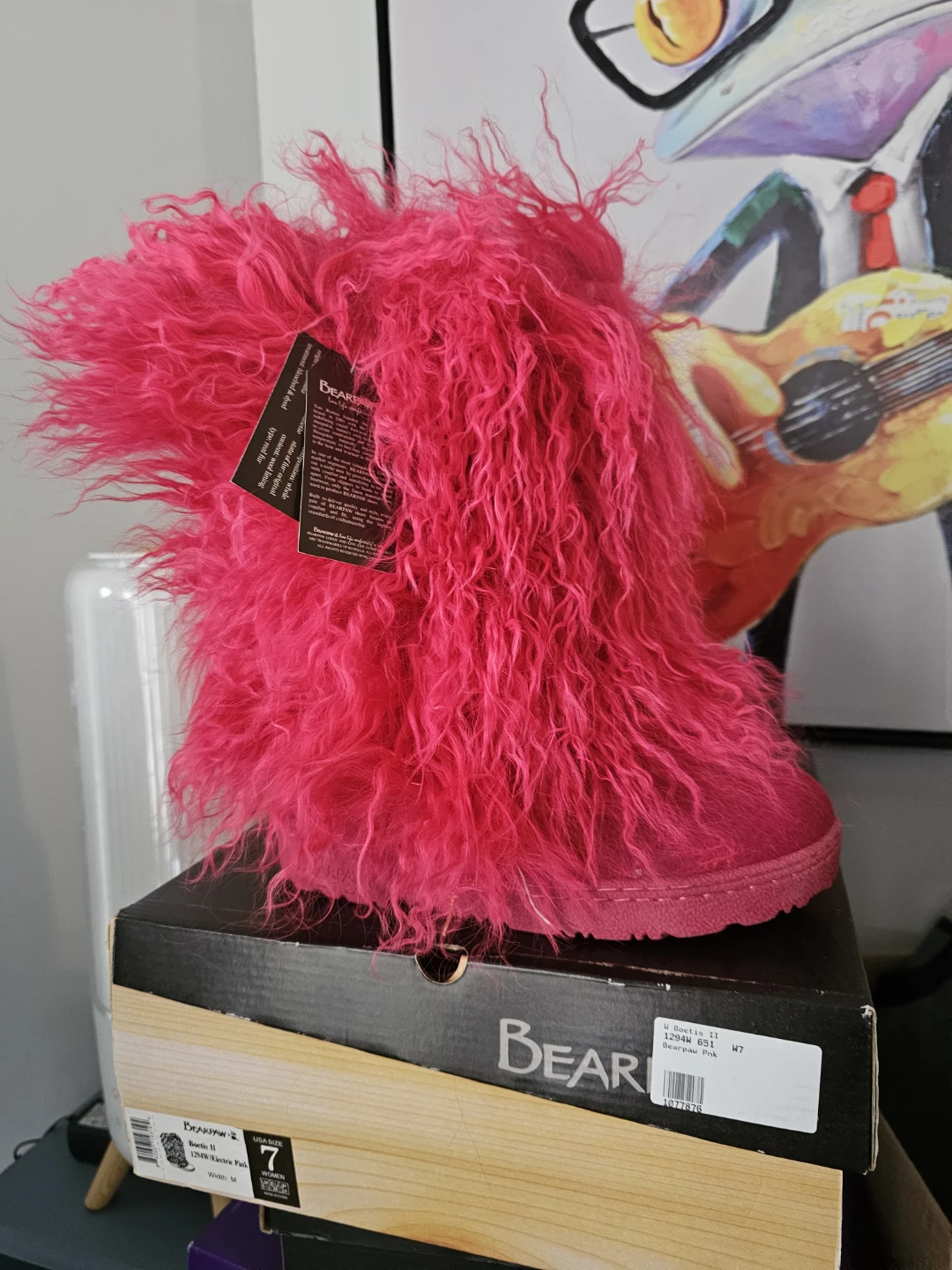 Bearpaw Pink Boots Size 7