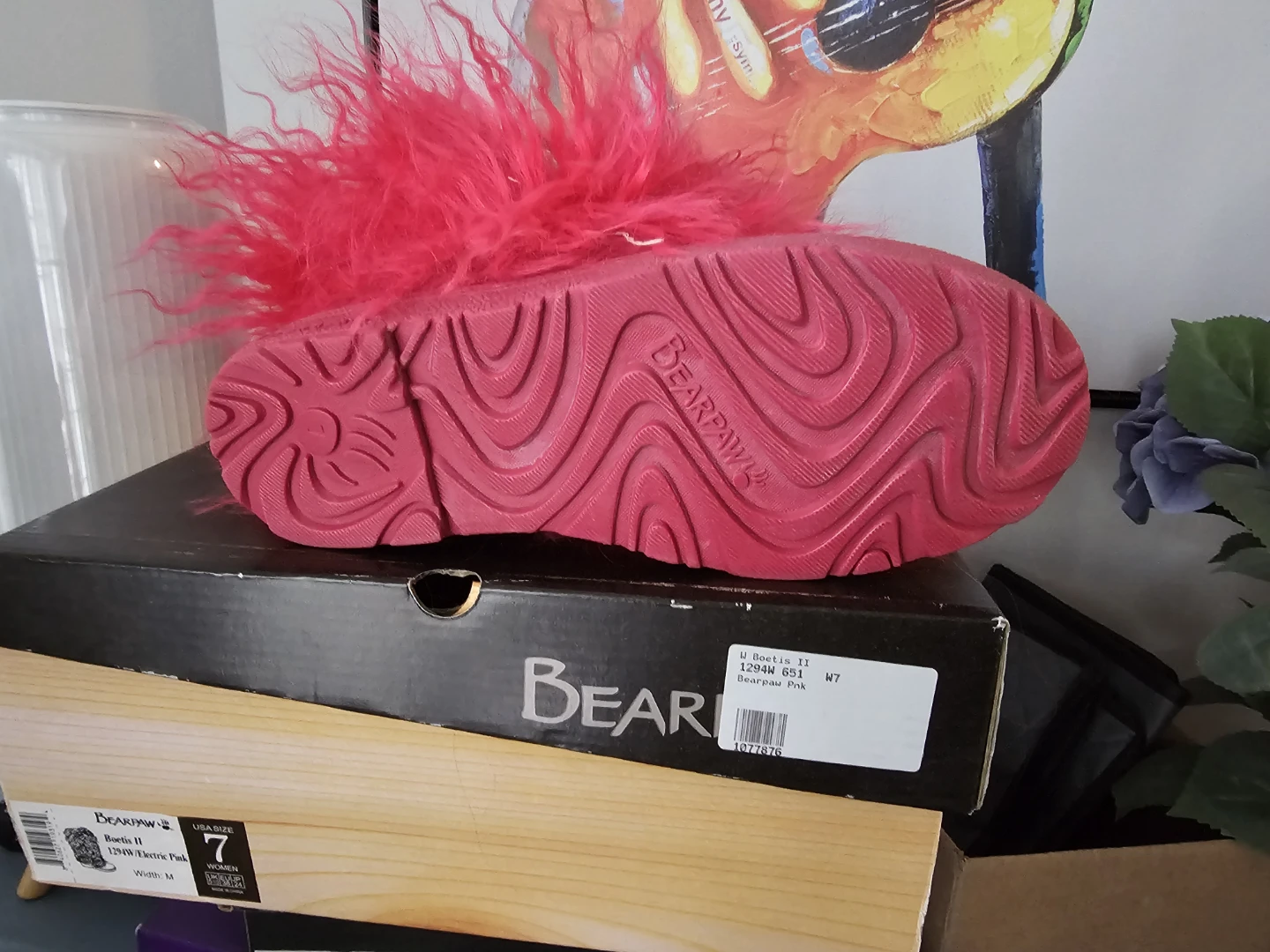 Bearpaw Pink Boots Size 7 - photo 2