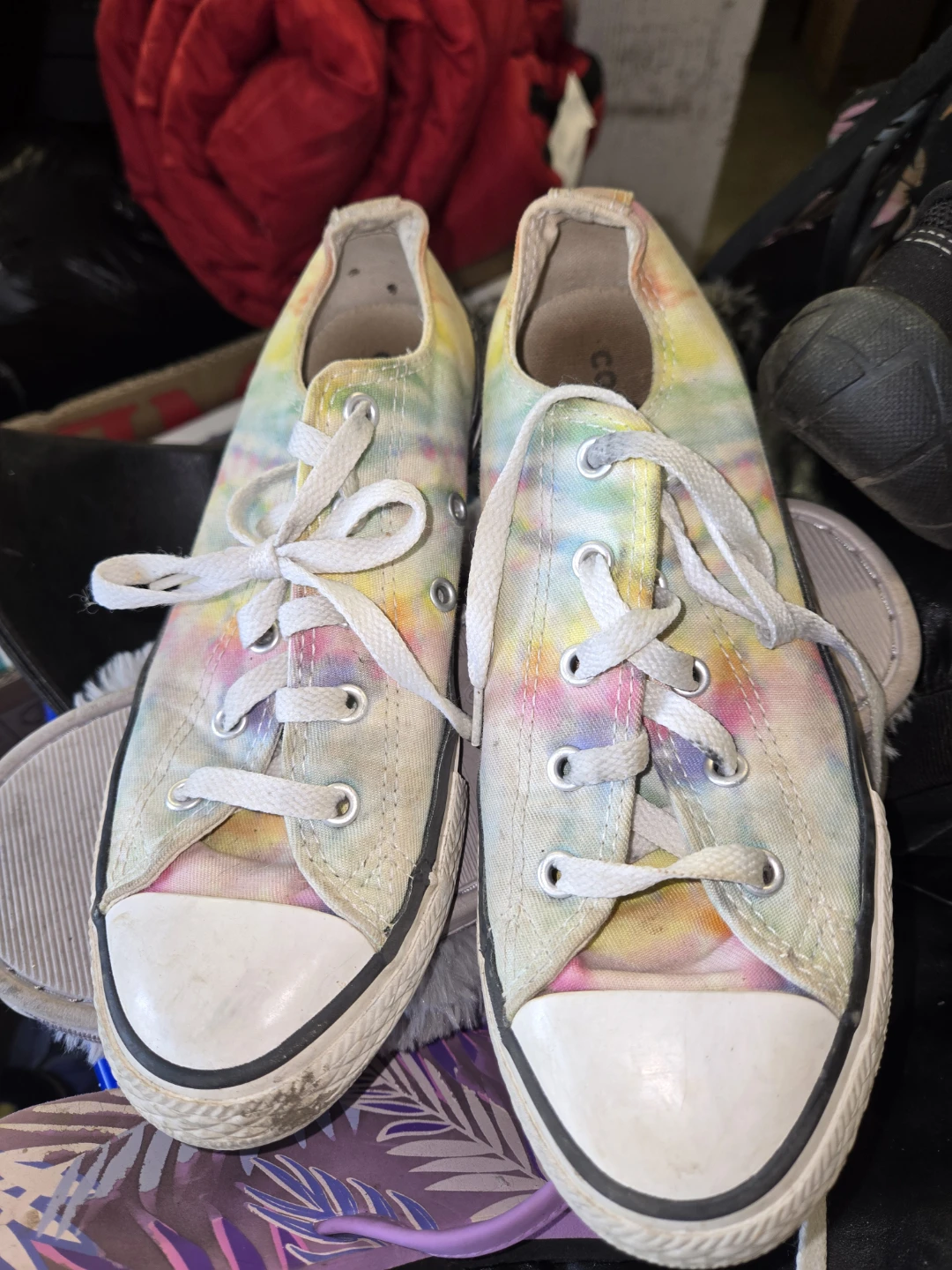 Converse Tie-Dye Low Top Sneakers - Youth Size 3