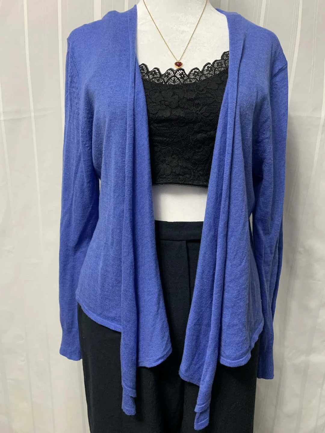 NIC+ZOE Women's Blue Cardigan Size L - photo 2