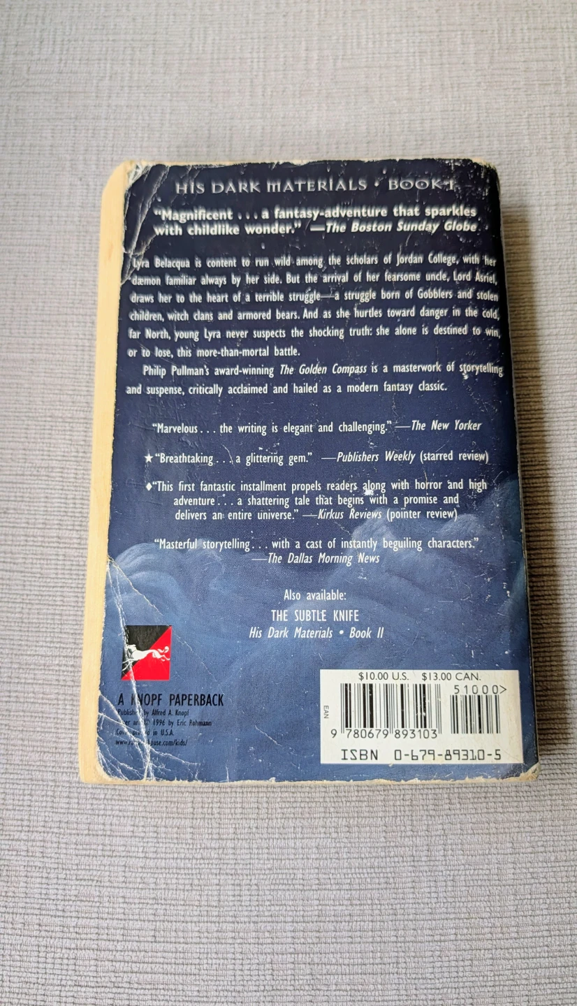 The Golden Compass by Philip Pullman - His Dark Materials Book 1 - photo 2