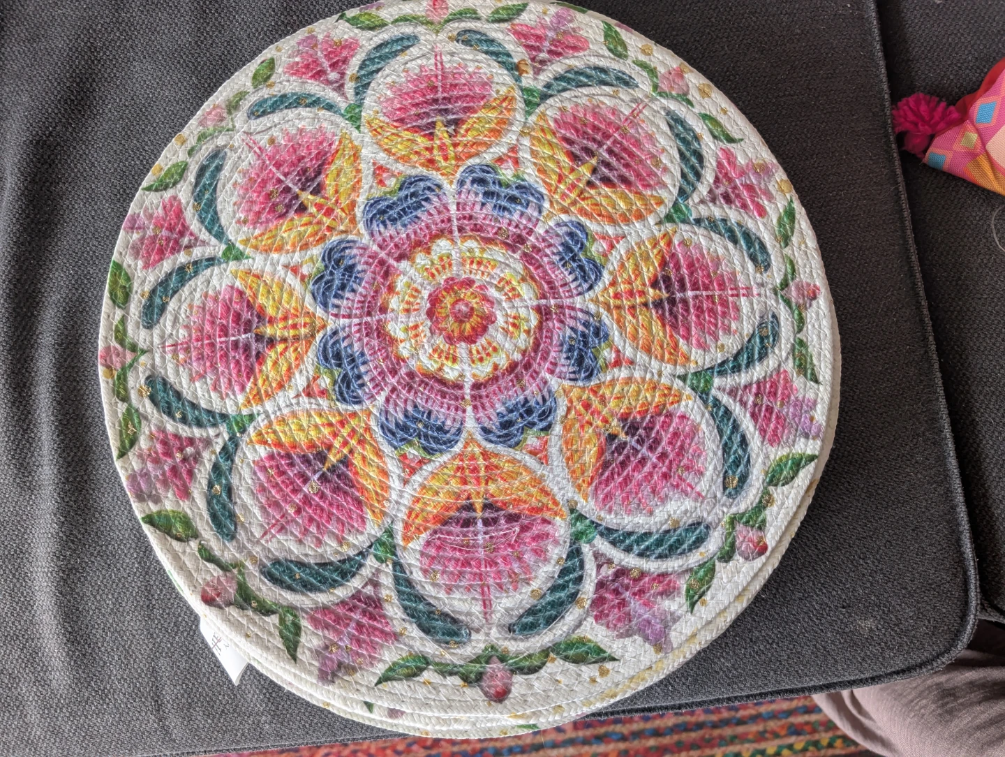 Set of 8 Round Woven Placemats