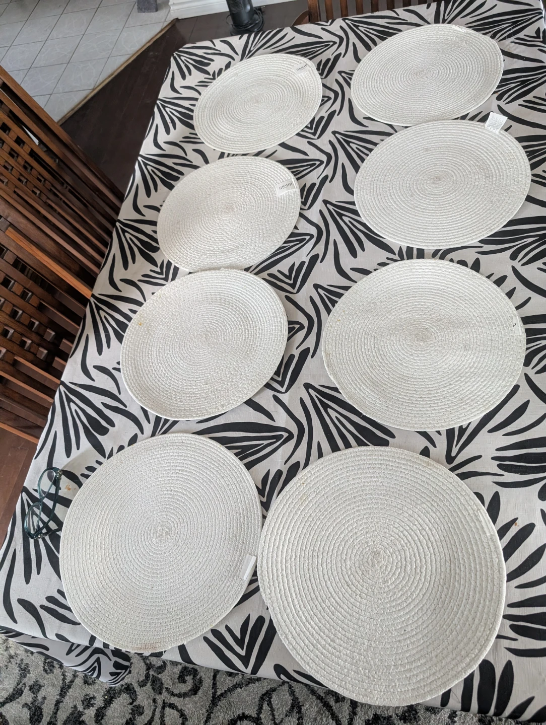 Set of 8 Round Woven Placemats - photo 3
