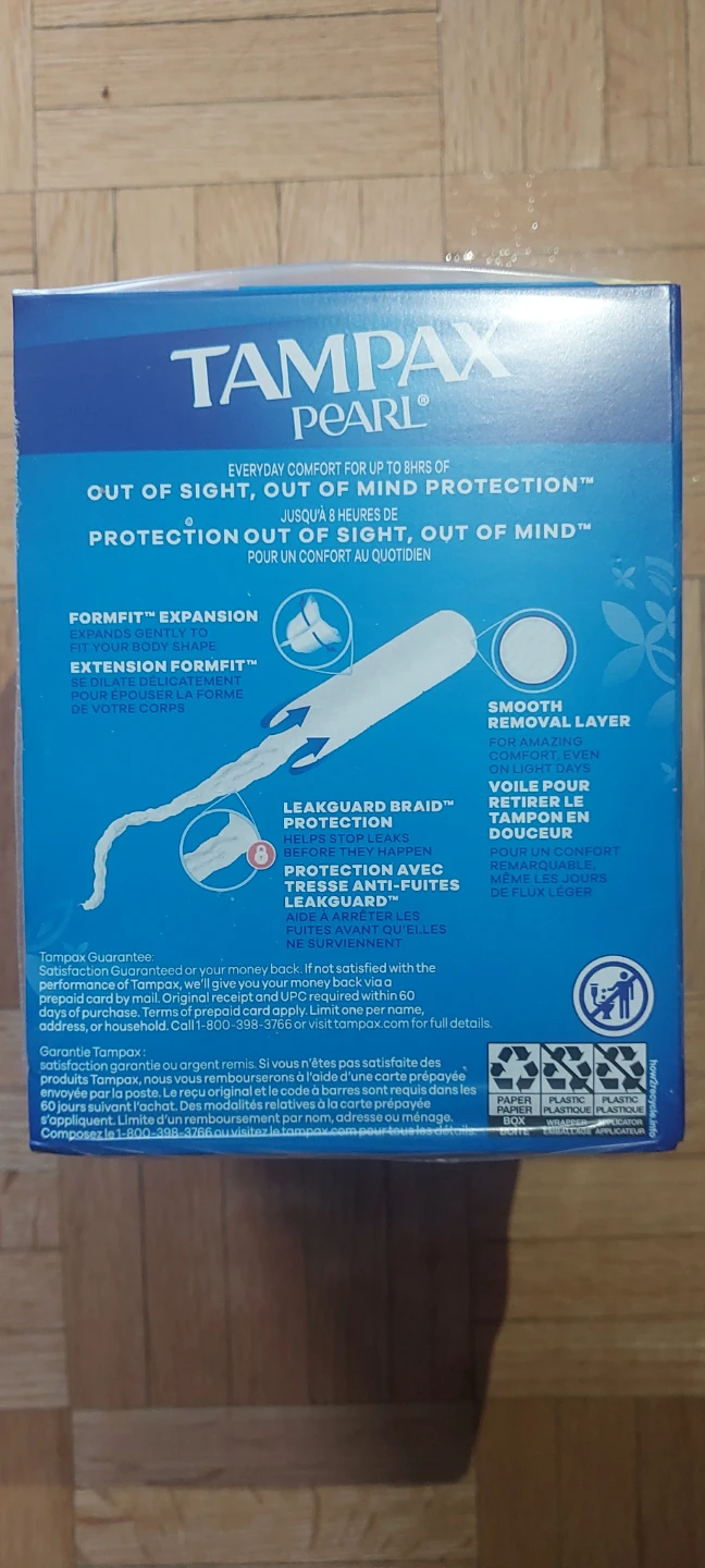 Tampax Pearl Regular Tampons Unscented 18 Count - photo 3