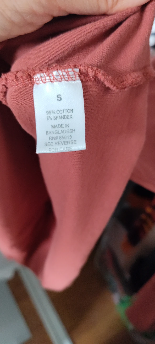 Rust Mock Neck Long Sleeve Shirt Size S - photo 2