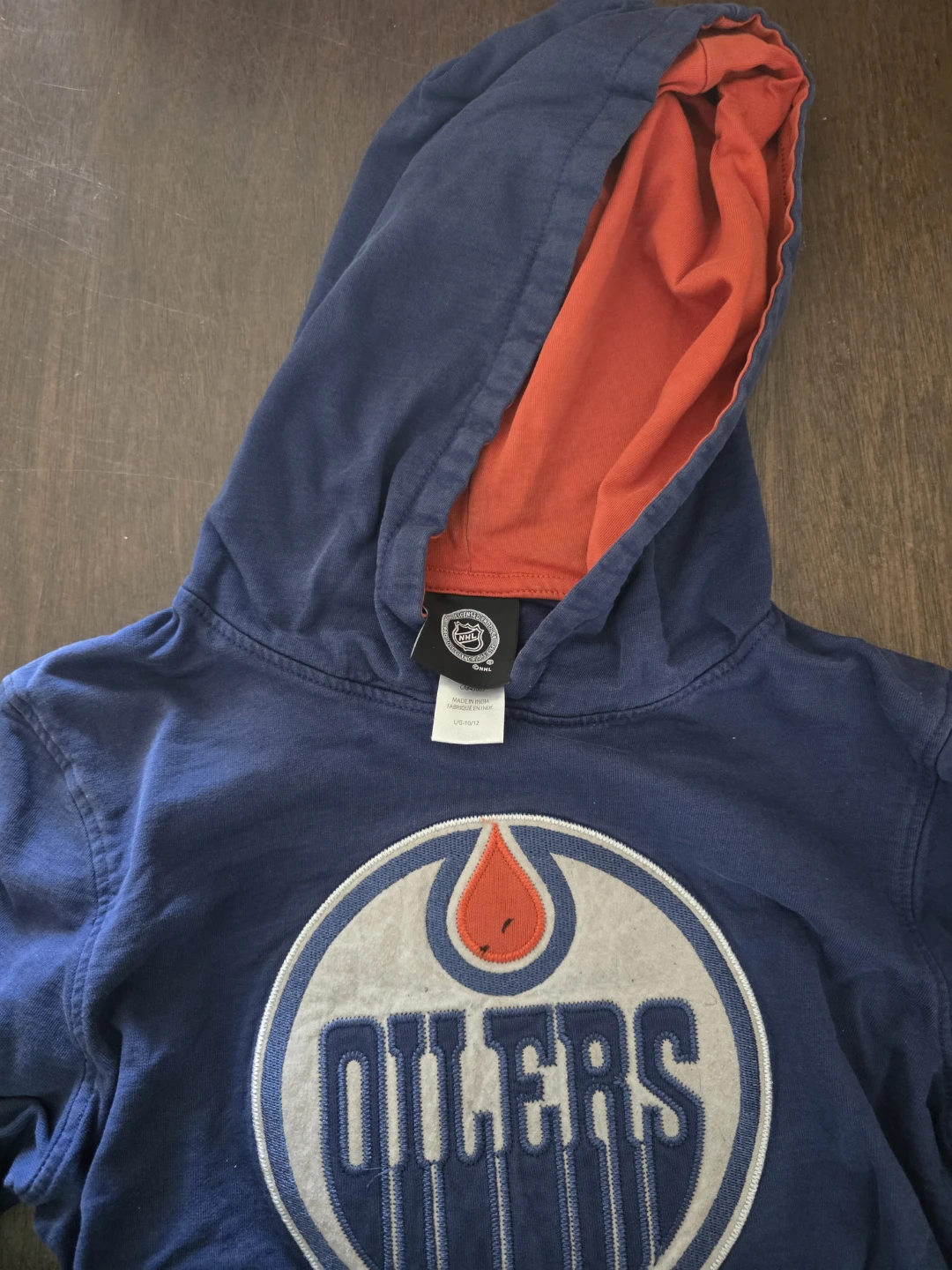 Edmonton Oilers Hoodie - Kids size large - photo 2
