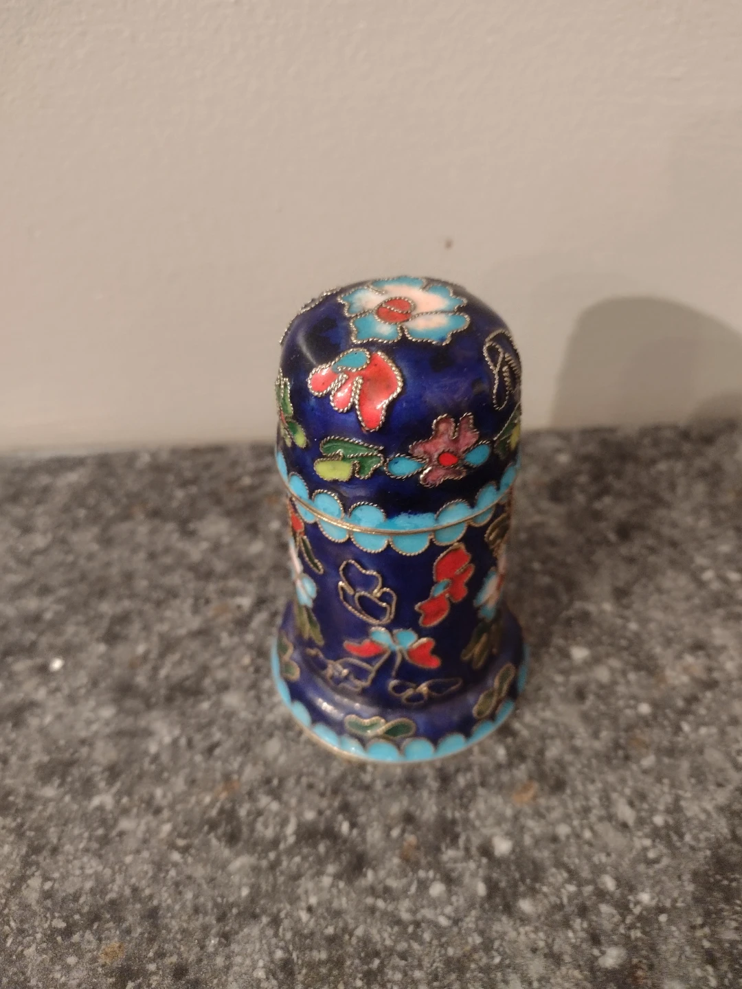 Cloisonné Toothpick Holder with Lid - photo 3