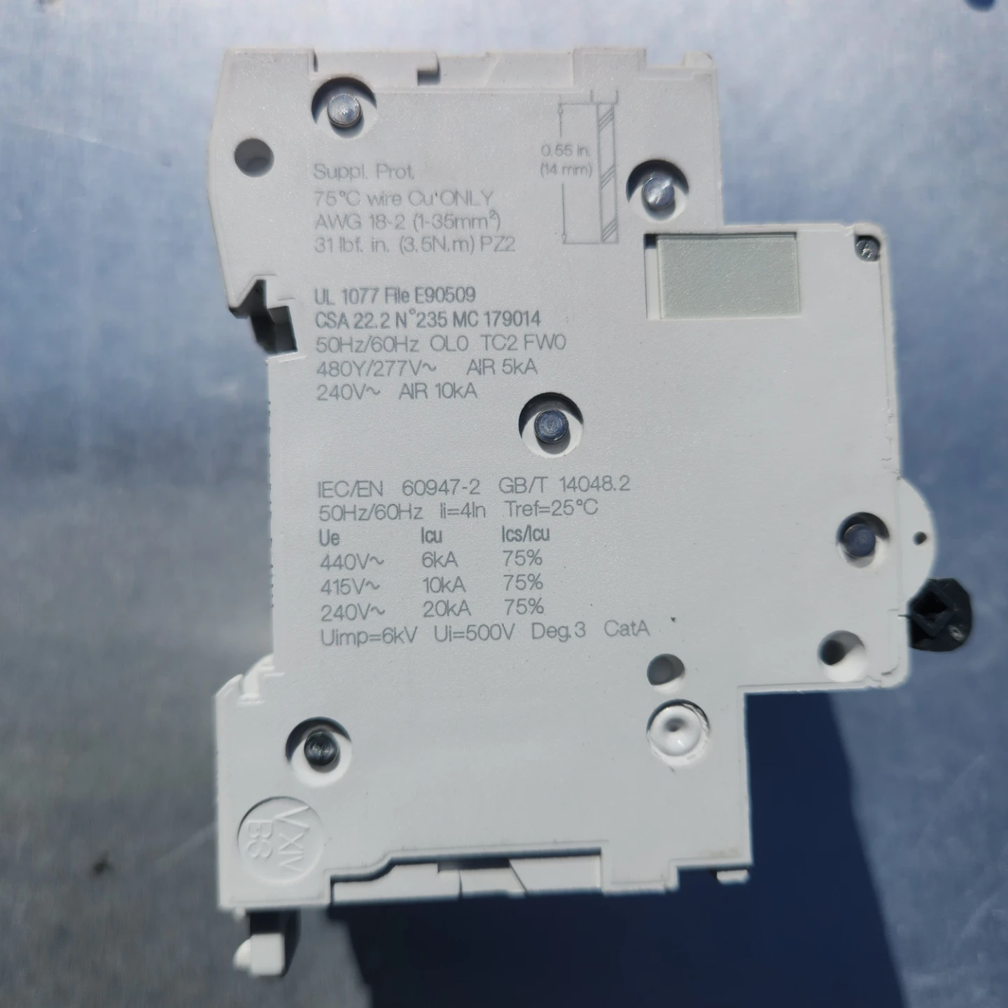 Schneider Electric Multi 9 C60s B 40 Amp Circuit Breaker - photo 2