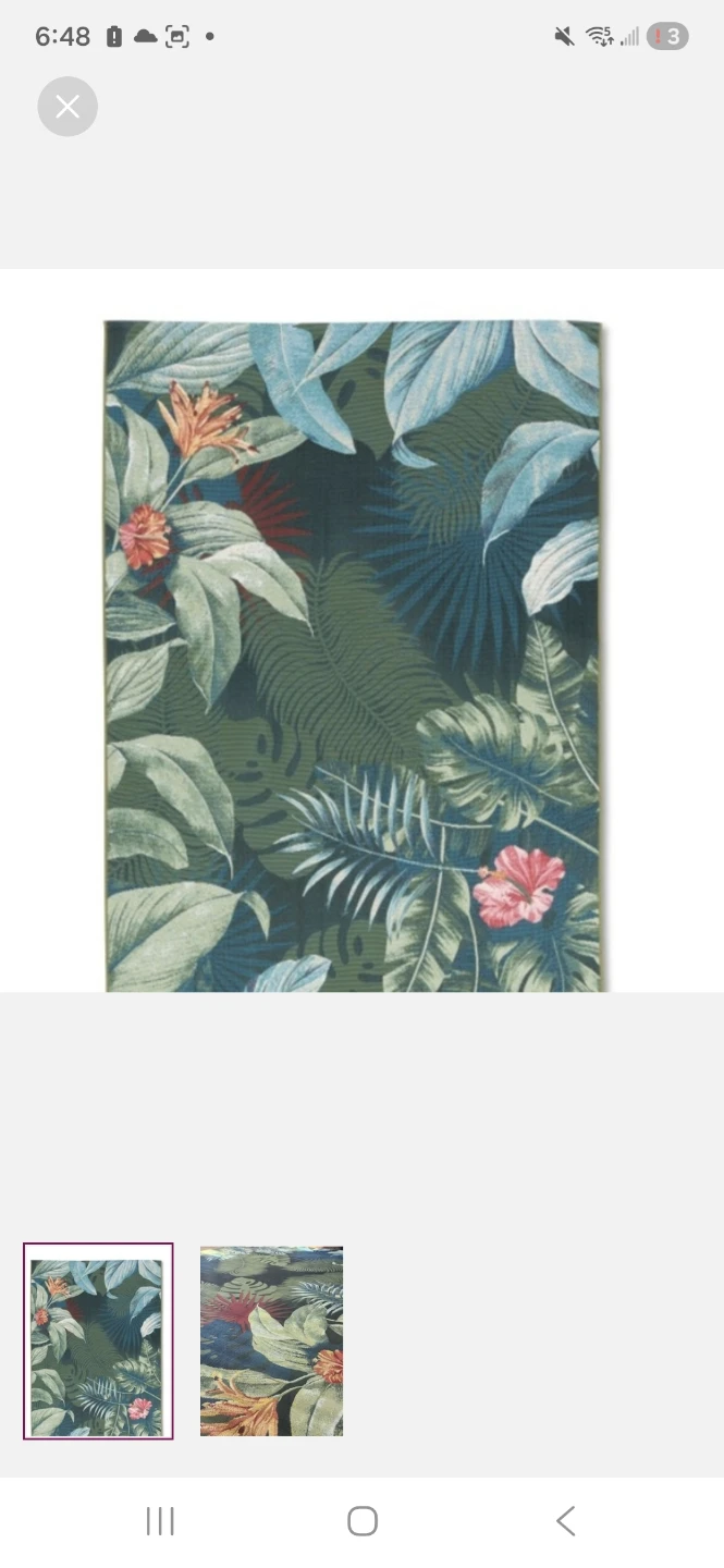 Tropical Leaf Area Rug - photo 2