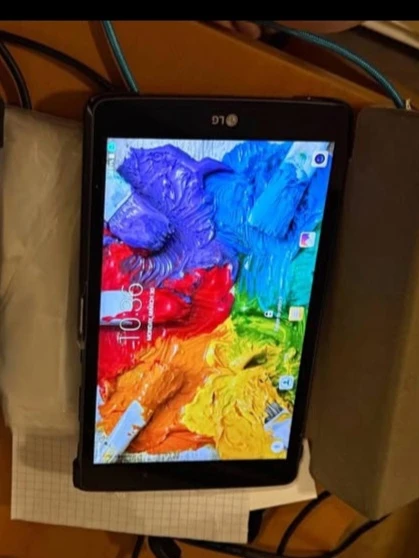 LG Tablet with Folio Case