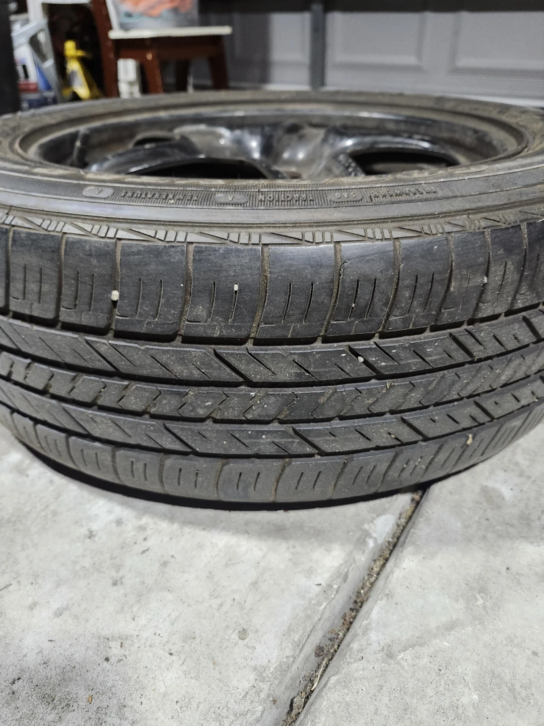 Used tire w/ rim good tread. Open to offer - photo 2