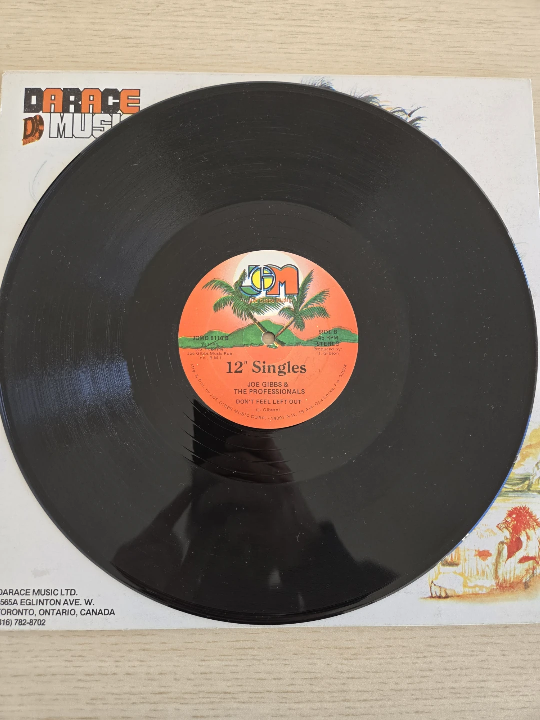 Joe Gibbs & The Professionals Don't Feel Left Out"12" Vinyl - photo 2